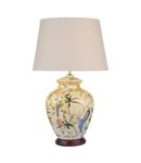 Veioza Mimosa Table Lamp Floral/Bird Print Base Only