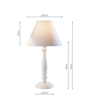 Veioza Regal Small Table Lamp White With Shade (Multipack)