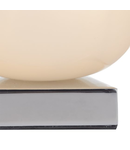 Veioza Dino Touch Table Lamp Polished Chrome White Glass