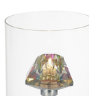 Veioza Decade Touch Table Lamp Polished Chrome Dichroic Glass