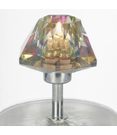 Veioza Decade Touch Table Lamp Polished Chrome Dichroic Glass