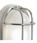 Aplica Salcombe Oval Outdoor Wall Light Stainless Steel Glass IP44