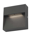 Aplica Yukon Outdoor Wall Light Square Eyelid Anthracite IP65 LED