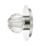 Aplica Zondra Bathroom Wall Light Polished Chrome Glass LED IP44