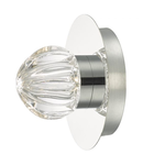 Aplica Zondra Bathroom Wall Light Polished Chrome Glass LED IP44