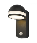 Aplica Tien Outdoor Wall Light Adjustable Head Anthracite Sensor IP65 LED