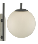 Aplica Deuce Bathroom Wall Light Marble Opal Glass IP44