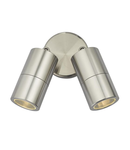 Aplica Ortega Outdoor 2 Light Wall Spotlight Aluminium IP65