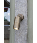 Aplica Ortega Outdoor Single Spotlight Natural Brass IP65