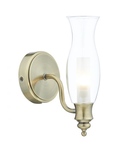 Aplica Vestry Bathroom Wall Light Antique Brass IP44