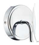 Aplica Vestry Bathroom Wall Light Polished Chrome Glass IP44