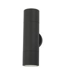 Aplica Ortega Outdoor 2 Light Wall Light Matt Black IP65