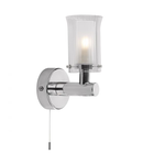 Aplica Elba Bathroom Wall Light Polished Chrome Glass IP44