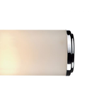 Aplica Century Bathroom 2 Light Wall Light Polished Chrome Opal Glass IP44