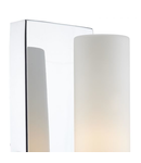 Aplica Adagio Bathroom Wall Light Polished Chrome Glass IP44