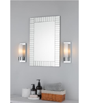 Aplica Adagio Bathroom Wall Light Polished Chrome Glass IP44