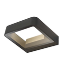 Aplica Malone Square Outdoor Wall Light Matt Grey Glass IP65 LED