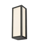 Aplica Arham Outdoor Wall Light Matt Grey Frosted Glass IP65 LED