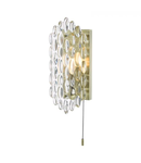 Aplica Porthos Wall Light Antique Brass Glass