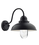 Aplica Dynamo Outdoor Wall Light Matt Black Glass IP44