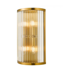 Aplica Eleanor 4 Light Wall Light Natural Brass Glass