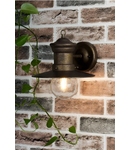 Aplica Sedgewick Outdoor Wall Light Bronze Glass IP44