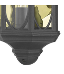 Aplica Tenby Outdoor Wall Light Black Glass IP43