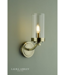 Aplica Laura Ashley Joseph Wall Light Antique Brass Glass