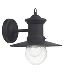 Aplica Sedgewick Outdoor Wall Light Black Glass IP44