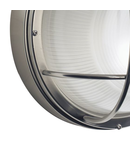 Aplica Salcombe Round Outdoor Wall Light Stainless Steel Glass IP44