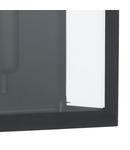Aplica Notary Outdoor Wall Light Black Glass IP44