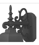 Aplica Norfolk Outdoor Wall Light Black Glass IP43