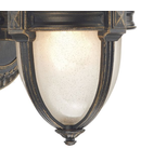 Aplica Richmond Outdoor Wall Light Black/Gold Glass IP43