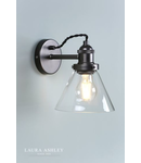 Aplica Laura Ashley Isaac Industrial Nickel 1 Light Wall Light