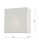 Aplica Urmi Wall Light Ivory Shade