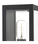 Aplica Era Outdoor Wall Light Black Glass IP44