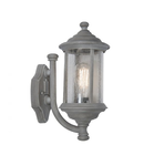 Aplica Brompton Outdoor Wall Light Matt Grey Glass IP43