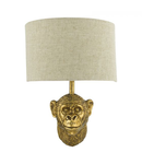 Aplica Raul Monkey Wall Light Gold With Shade