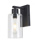 Aplica Miu Wall Light Matt Black Glass