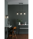 Aplica Miu Wall Light Matt Black Glass