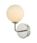 Aplica Feya Wall Light Polished Chrome Opal Glass