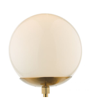 Aplica Bombazine Wall Light Natural Brass Opal Glass