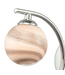 Aplica Atiya Wall Light Polished Chrome With Planet Style Glass