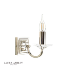 Aplica Laura Ashley - Carson Wall Light Polished Nickel Glass