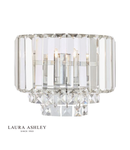 Aplica Laura Ashley Vienna Wall Light Polished Chrome Crystal