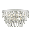 Aplica Sceptre 2 Light Wall Light Clear Glass And Polished Chrome