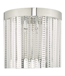 Aplica Lorant 2 Light Wall Light Glass Polished Chrome