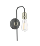 Aplica Kiefer Wall Light Black & Antique Brass