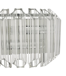 Aplica Tuvalu 2 Light Wall Light Glass & Polished Chrome