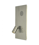 Aplica Eta Wall Light Satin Nickel With Speaker LED